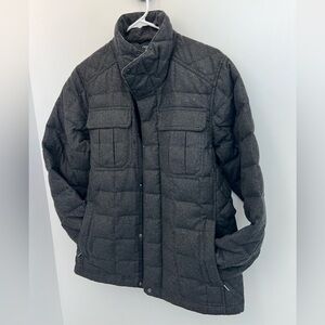 NAU Men’s wool blend insulated jacket, grey, medium